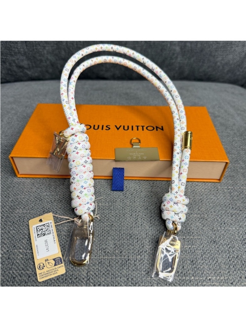 Louis Vuitton Murakami multicolor Knot strap / bag charm